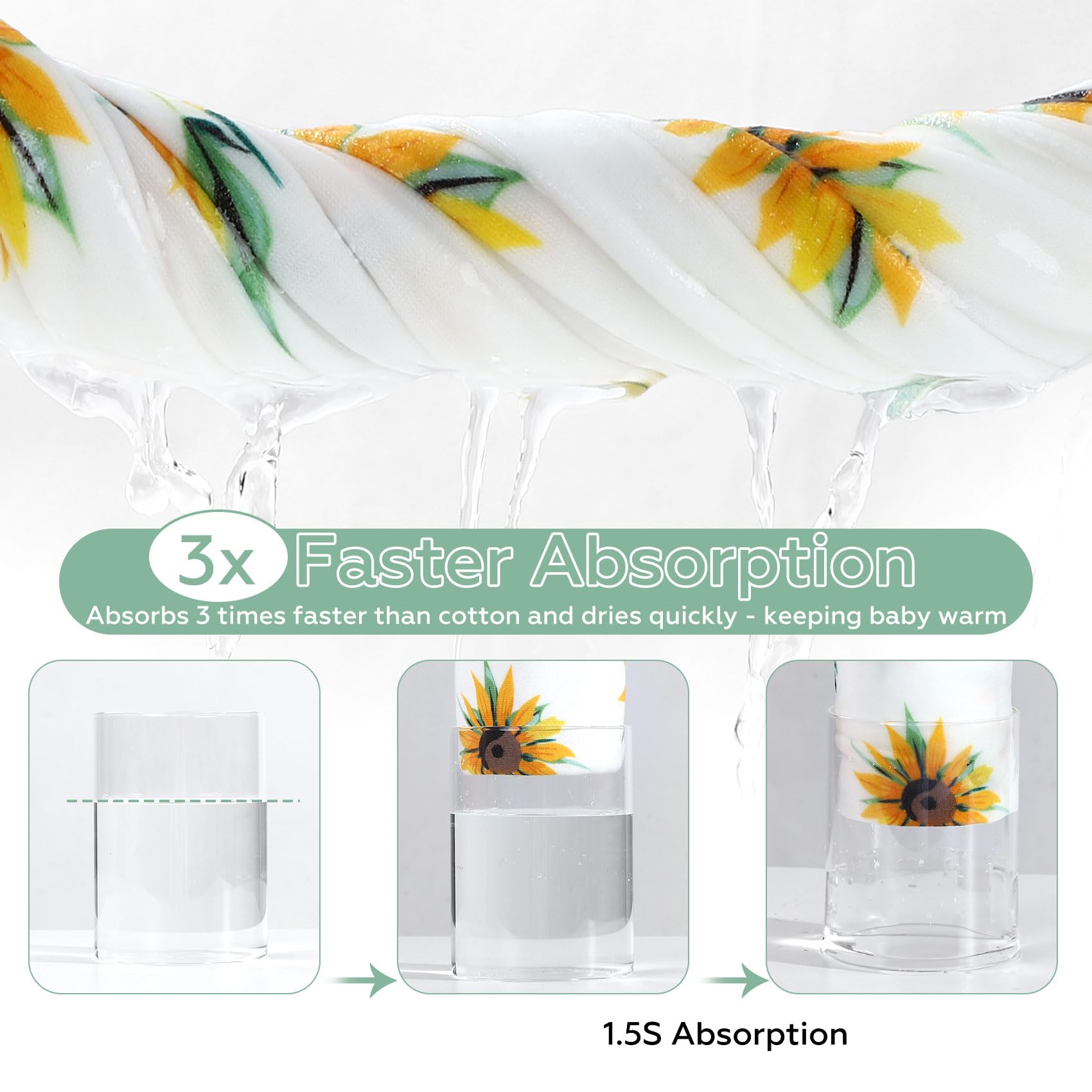 UKMOT hypoallergenic towel safe for sensitive skin.
