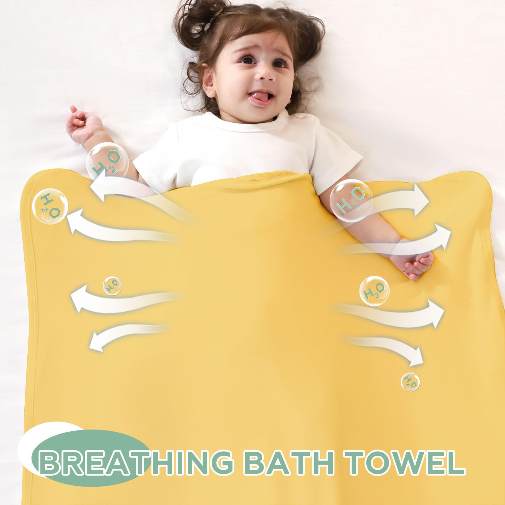 UKMOT towel set includes washcloths and gloves for bath time.