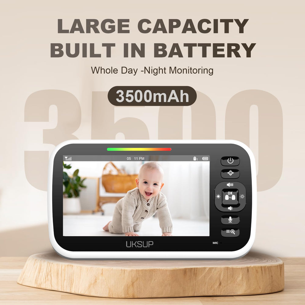 UKSUP infrared night vision provides quiet, non-intrusive night monitoring.