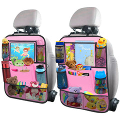 ULEEKA backseat organizer with 11-inch table holder for family road trips