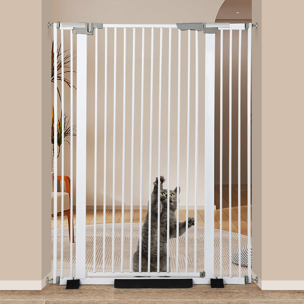Ulifemate 51.18-inch cat gate height keeps curious cats safely contained at home.