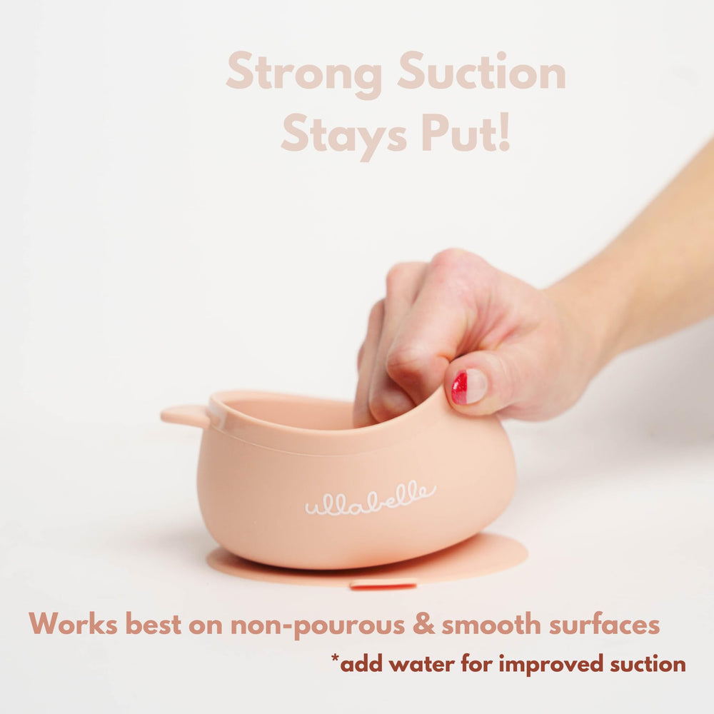 Ullabelle silicone set is microwave and dishwasher safe.