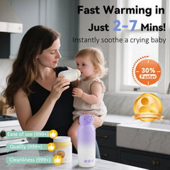 Umakep 316 stainless steel construction ensures safe, odor-free milk warming.