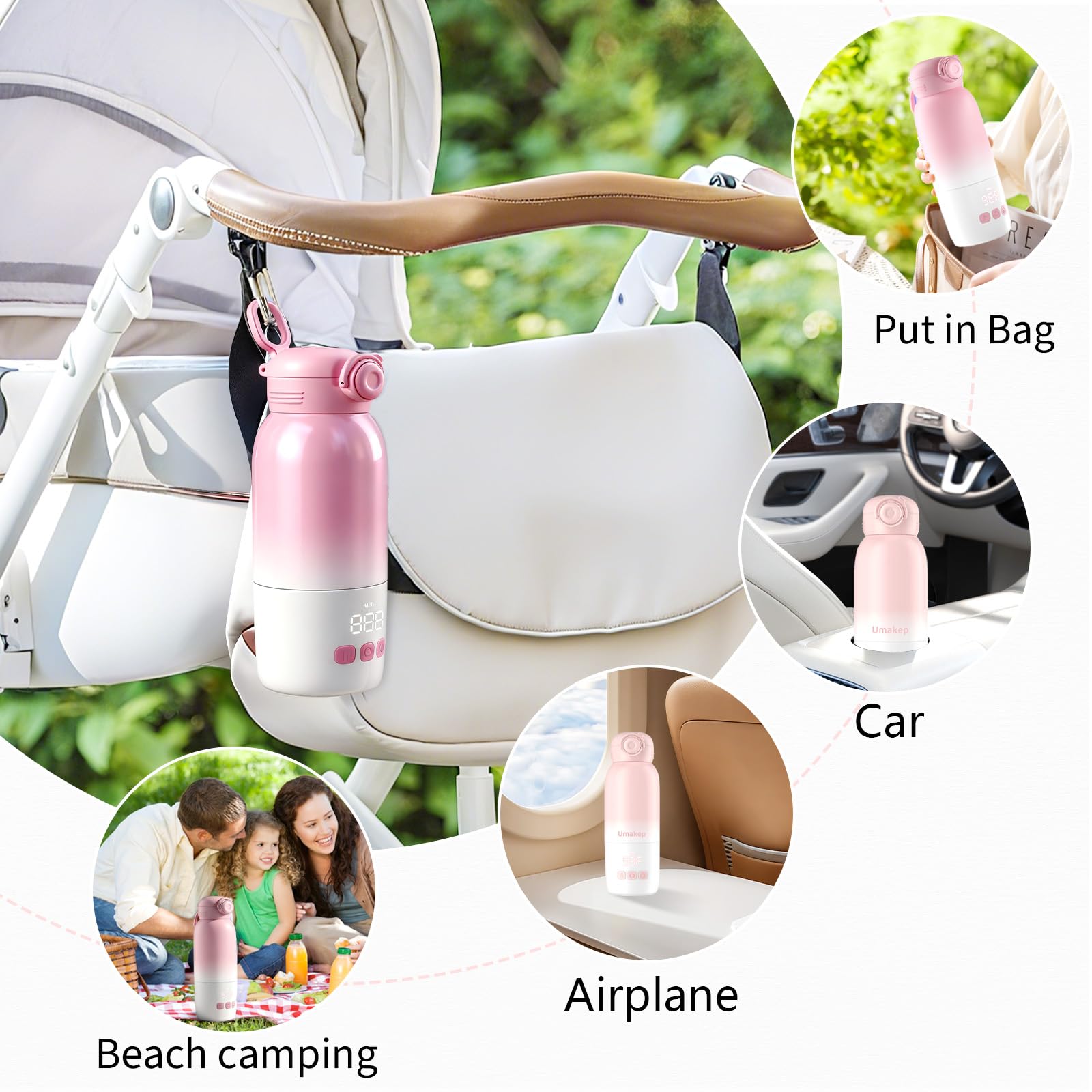 Umakep child-proof lock ensures safe bottle handling during travel