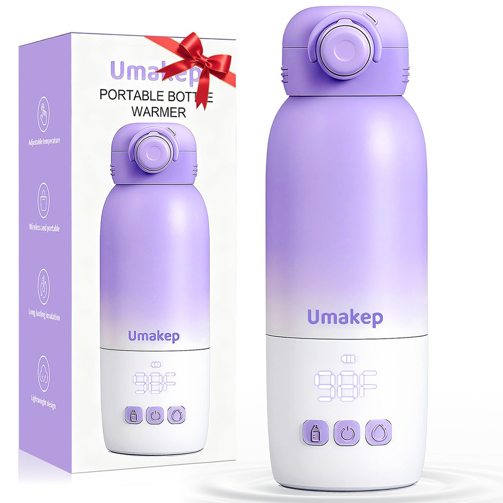 Umakep portable bottle warmer overview highlights compact travel-ready design for easy feeding.