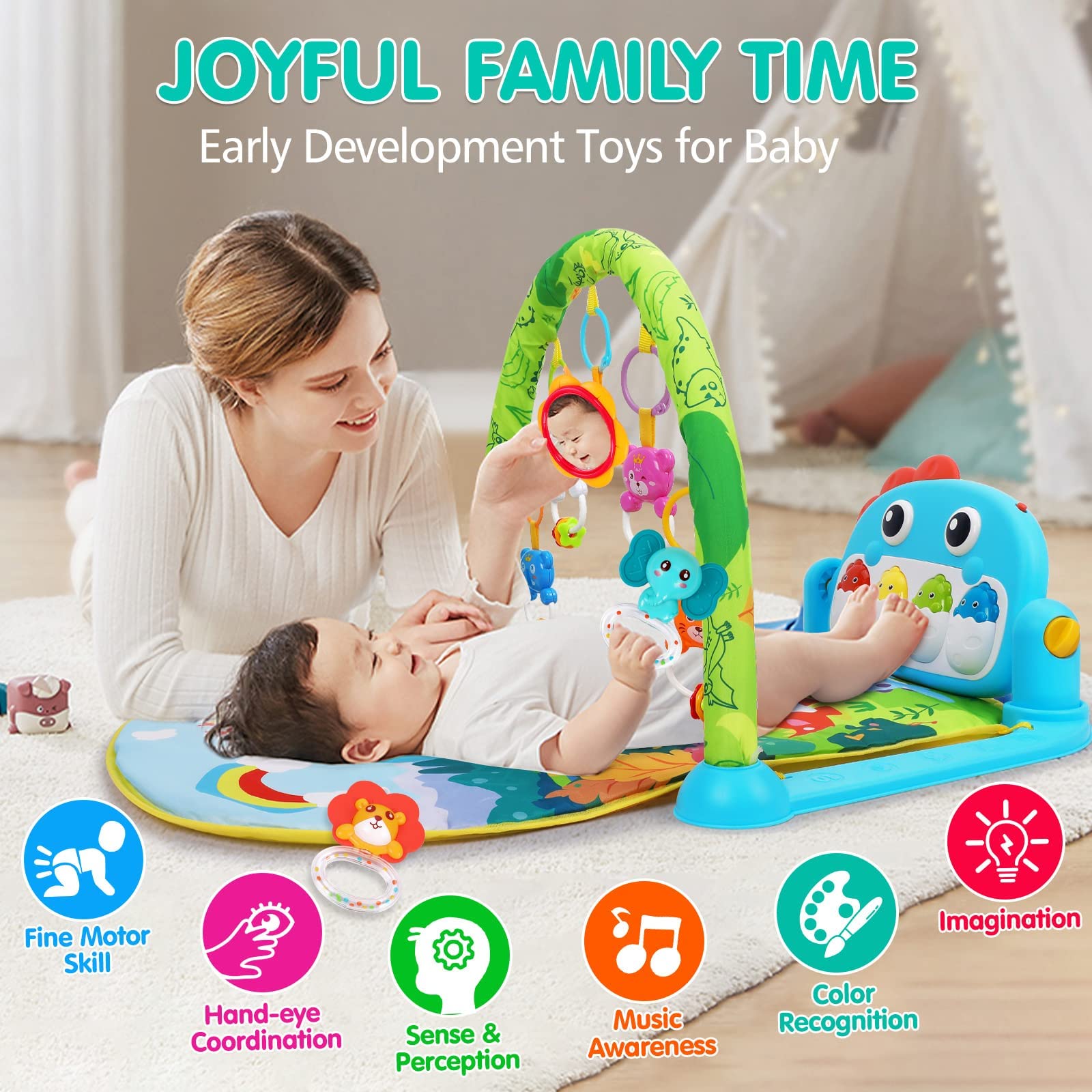 UMIKU chew toys soothe gums while baby explores textures.
