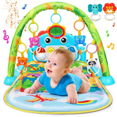 UMIKU Baby Gym Play Mat with dinosaur arch boosts early engagement and exploration.