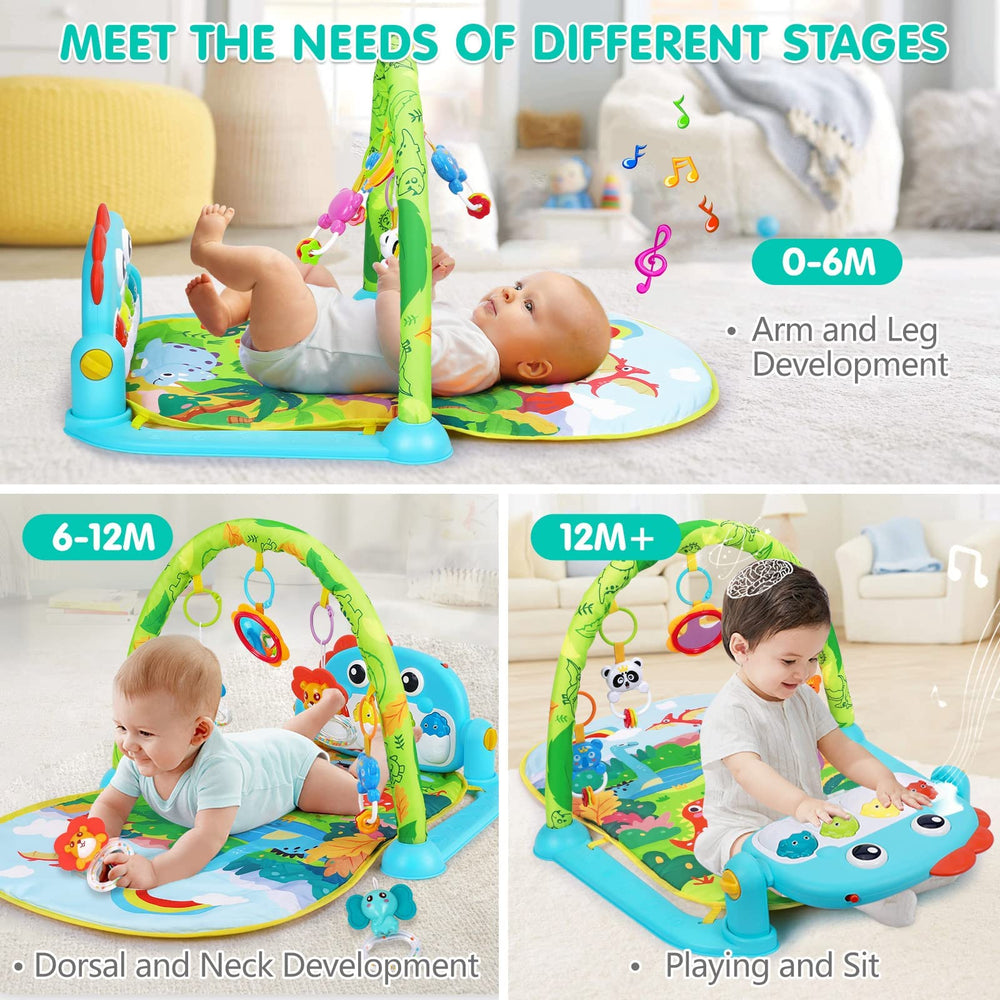 UMIKU soft, washable mat keeps playtime comfy and clean.