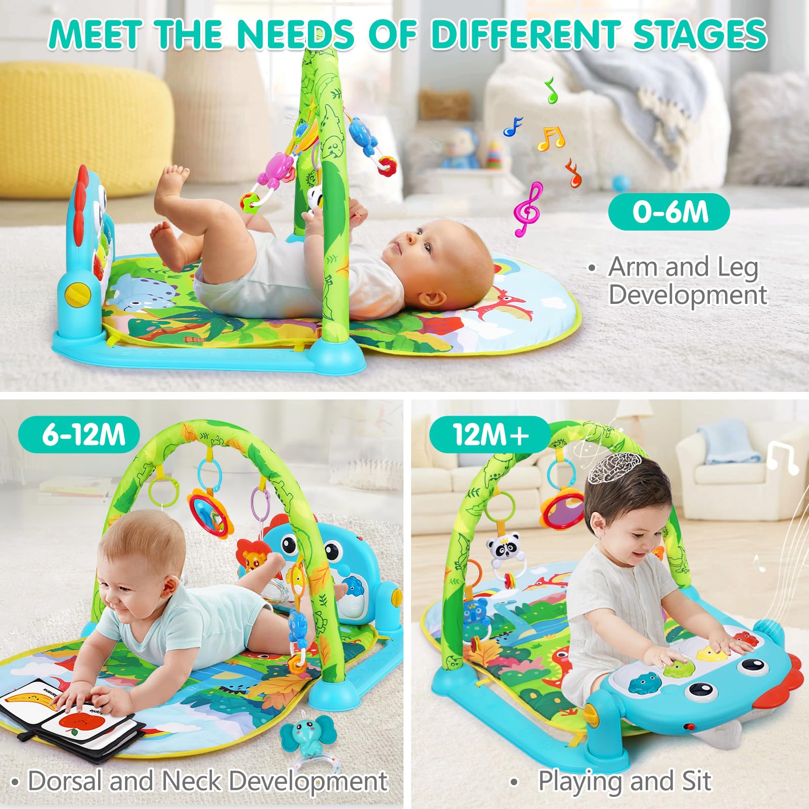 UMIKU detachable rattles for grasping and batting play