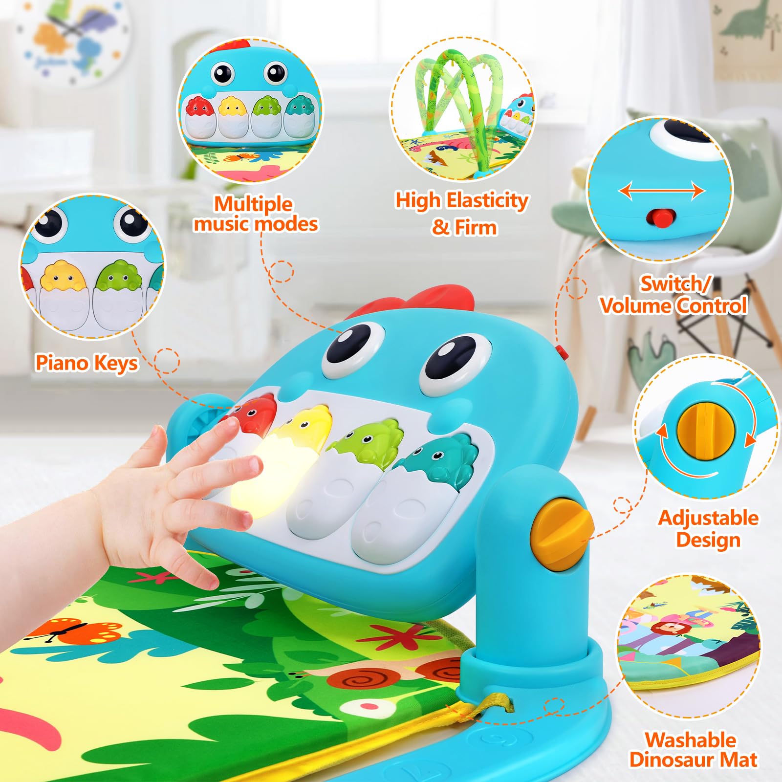 UMIKU dinosaur-themed infant gift set ideal for new parents