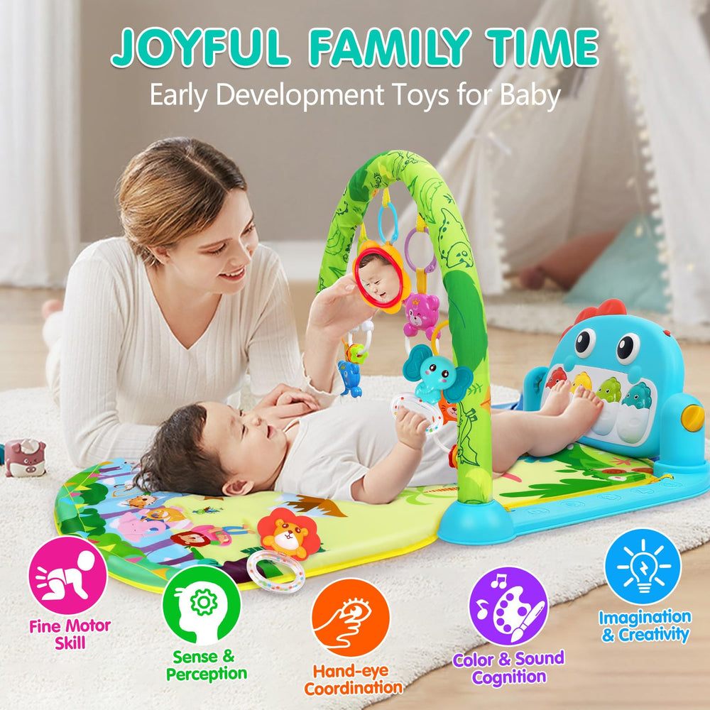 UMIKU soft washable baby gym mat for cozy play sessions