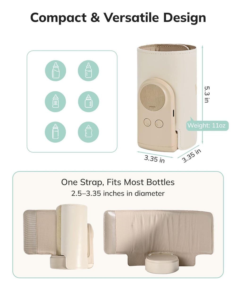 1-year warranty on the Umimile portable bottle warmer.