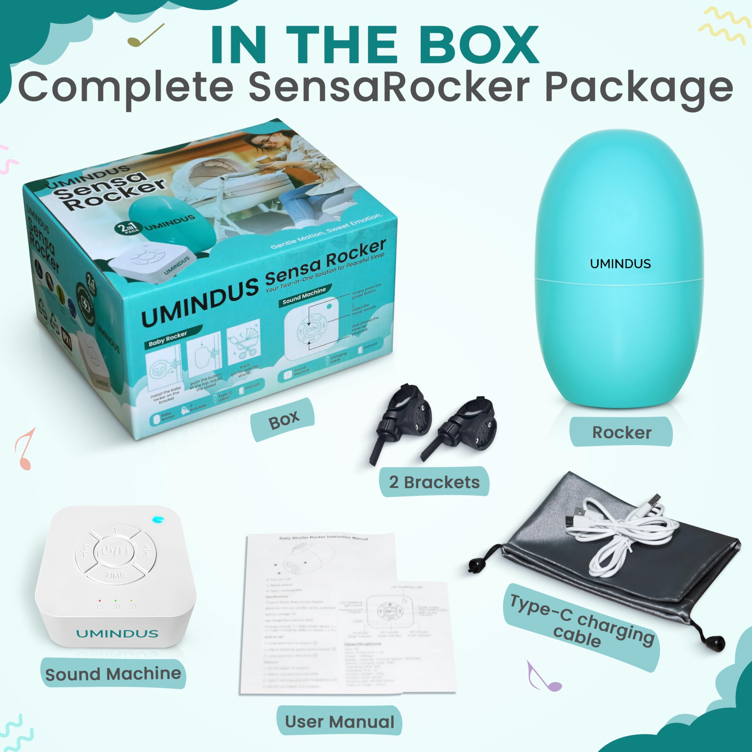 UMINDUS SensaRocker compact-fold for easy storage.