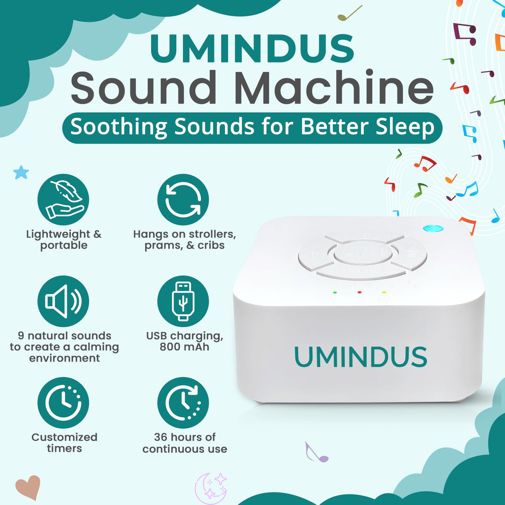 UMINDUS SensaRocker night-light softly dims for bedtime.