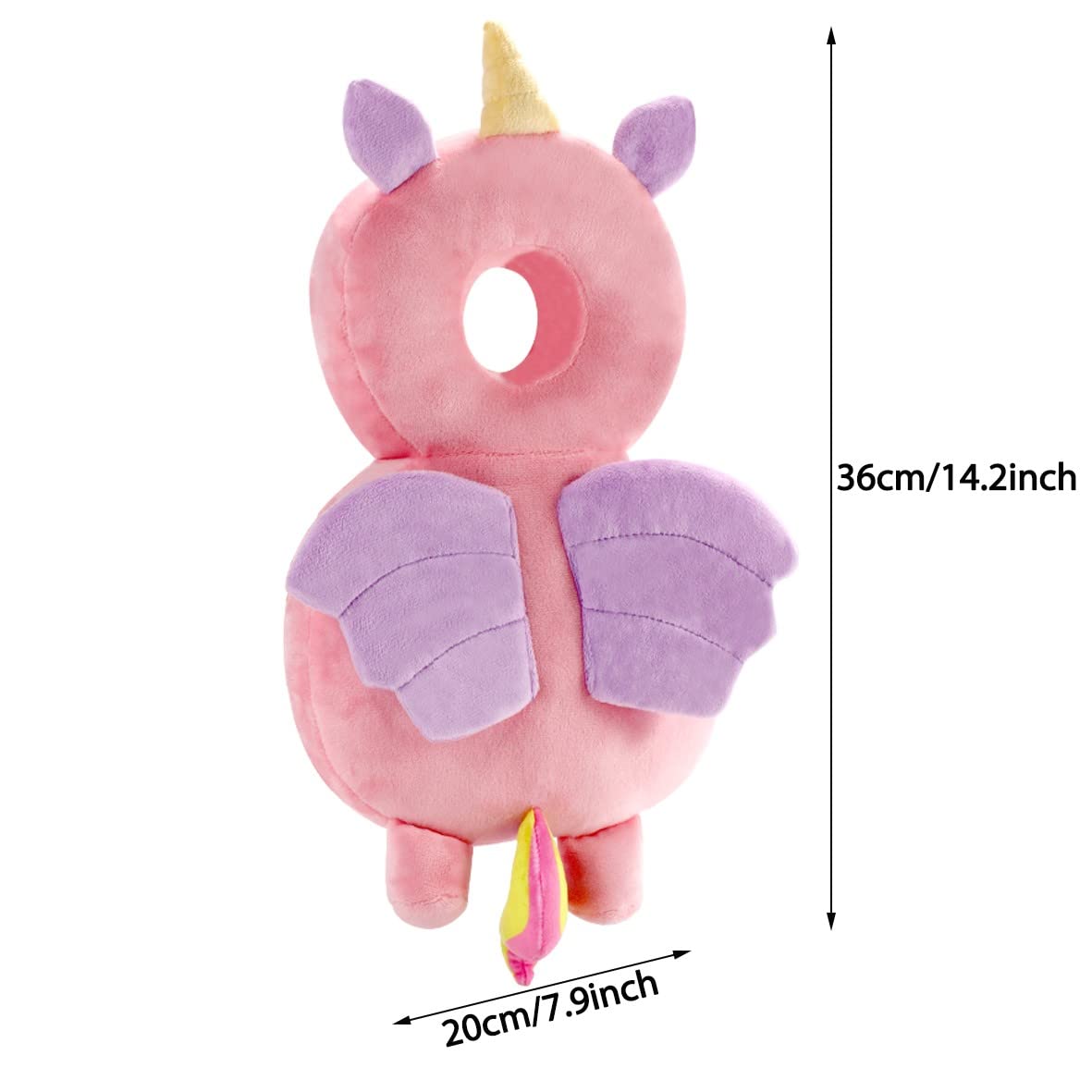 Umtiti head protector pad back-pack view showing adjustable plush straps