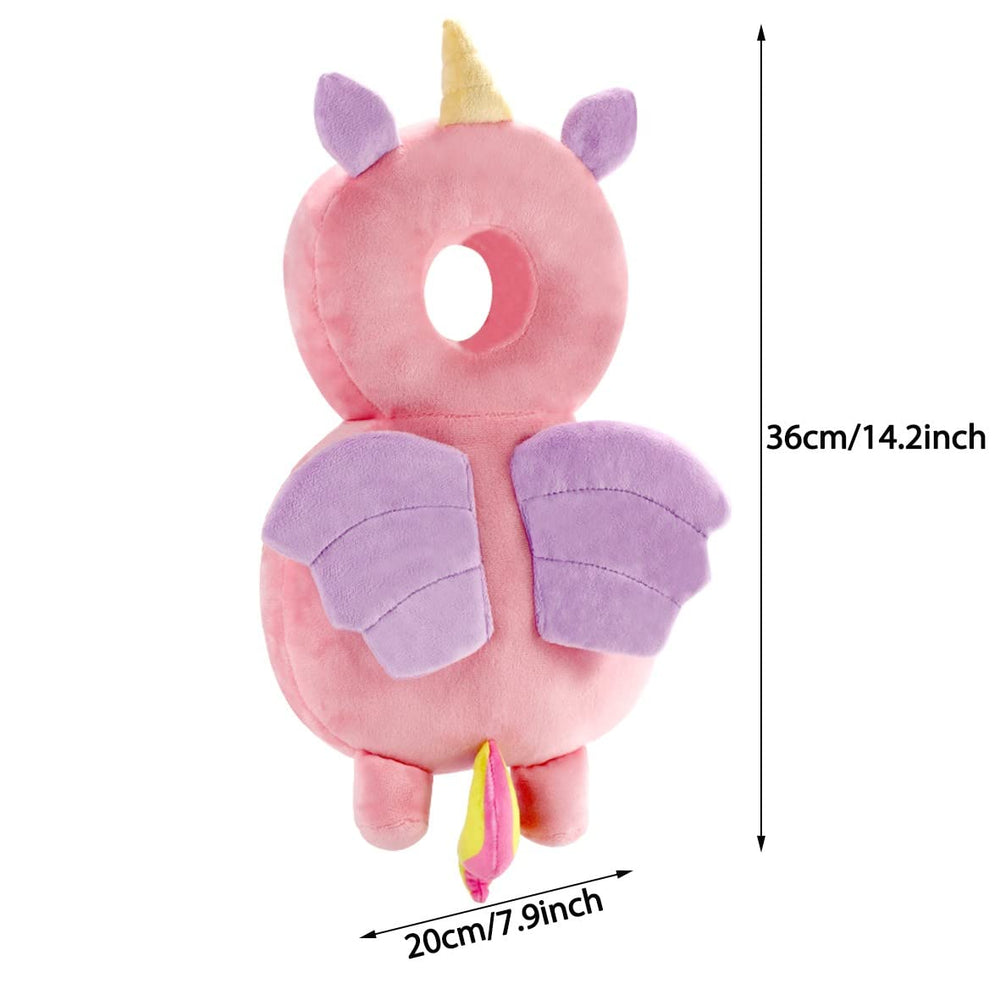 Umtiti head protector pad back-pack view showing adjustable plush straps
