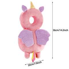 Umtiti head protector pad back-pack view showing adjustable plush straps