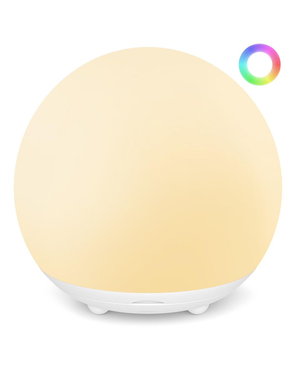 UMIXGENE Egg Light in nursery emits gentle warm light for bedtime routines.