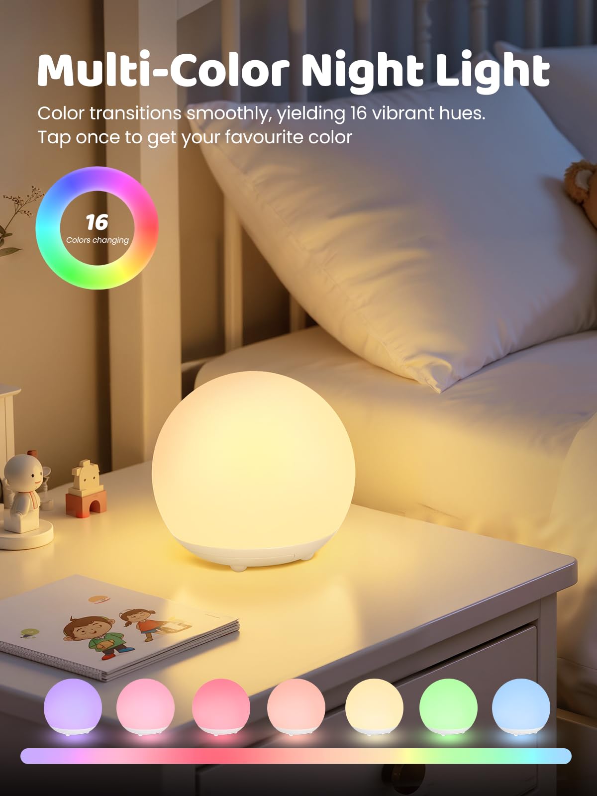 UMIXGENE Egg Light with RGB colors for playful ambiance and celebrations.