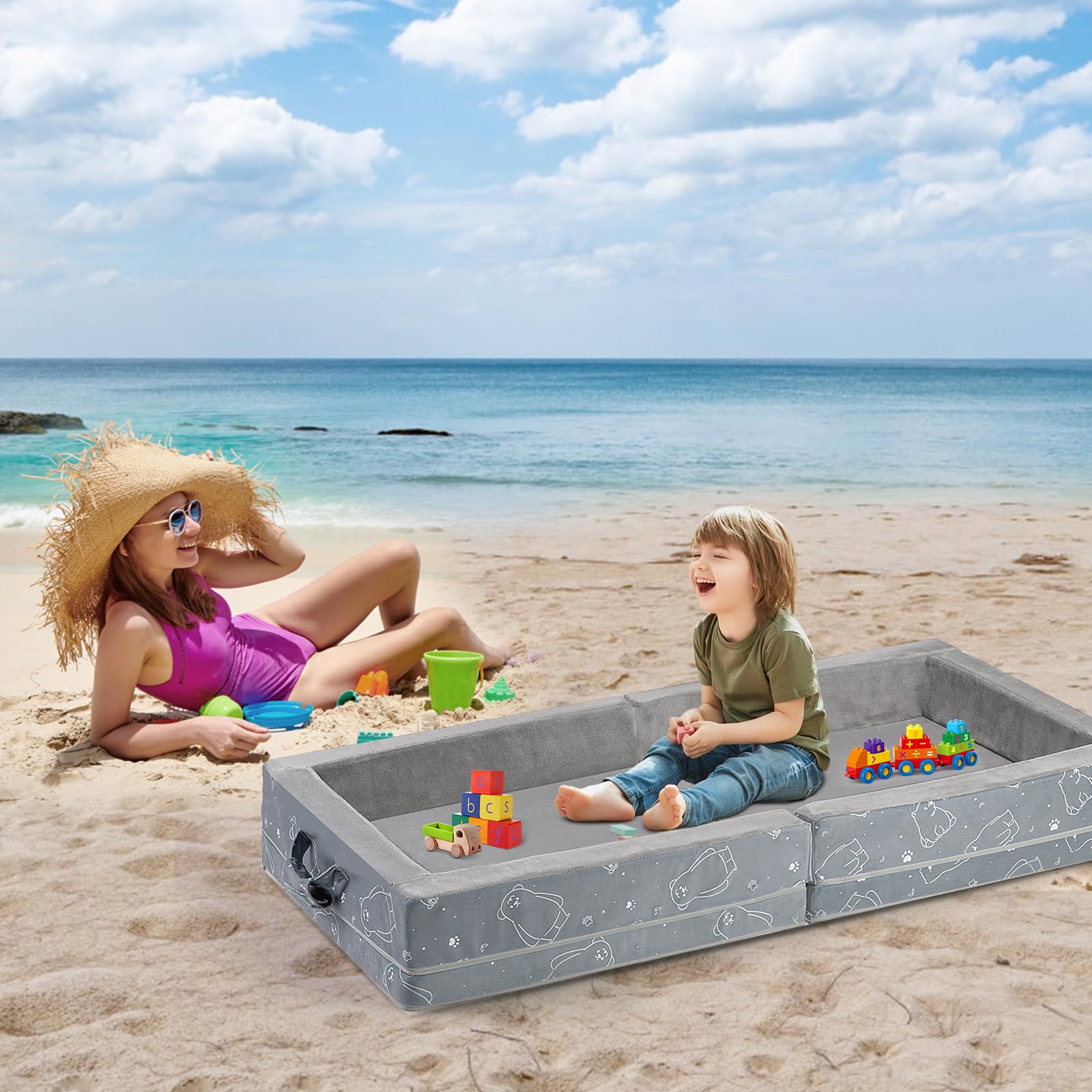 Umoving toddler bed dimensions 49x20x4.5 inches for toddlers.