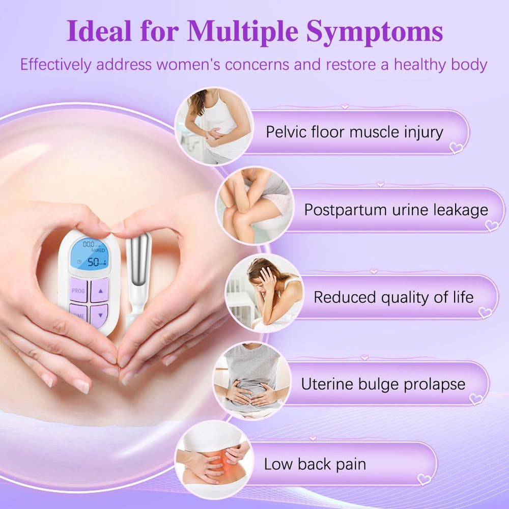 Umtozz pelvic floor device side view showing compact design for portability