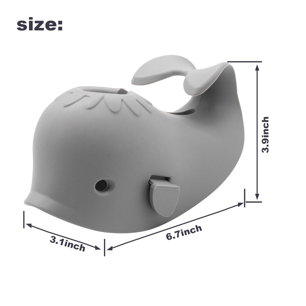 UMUACCAN whale design adds fun while guarding delicate skin during bath.