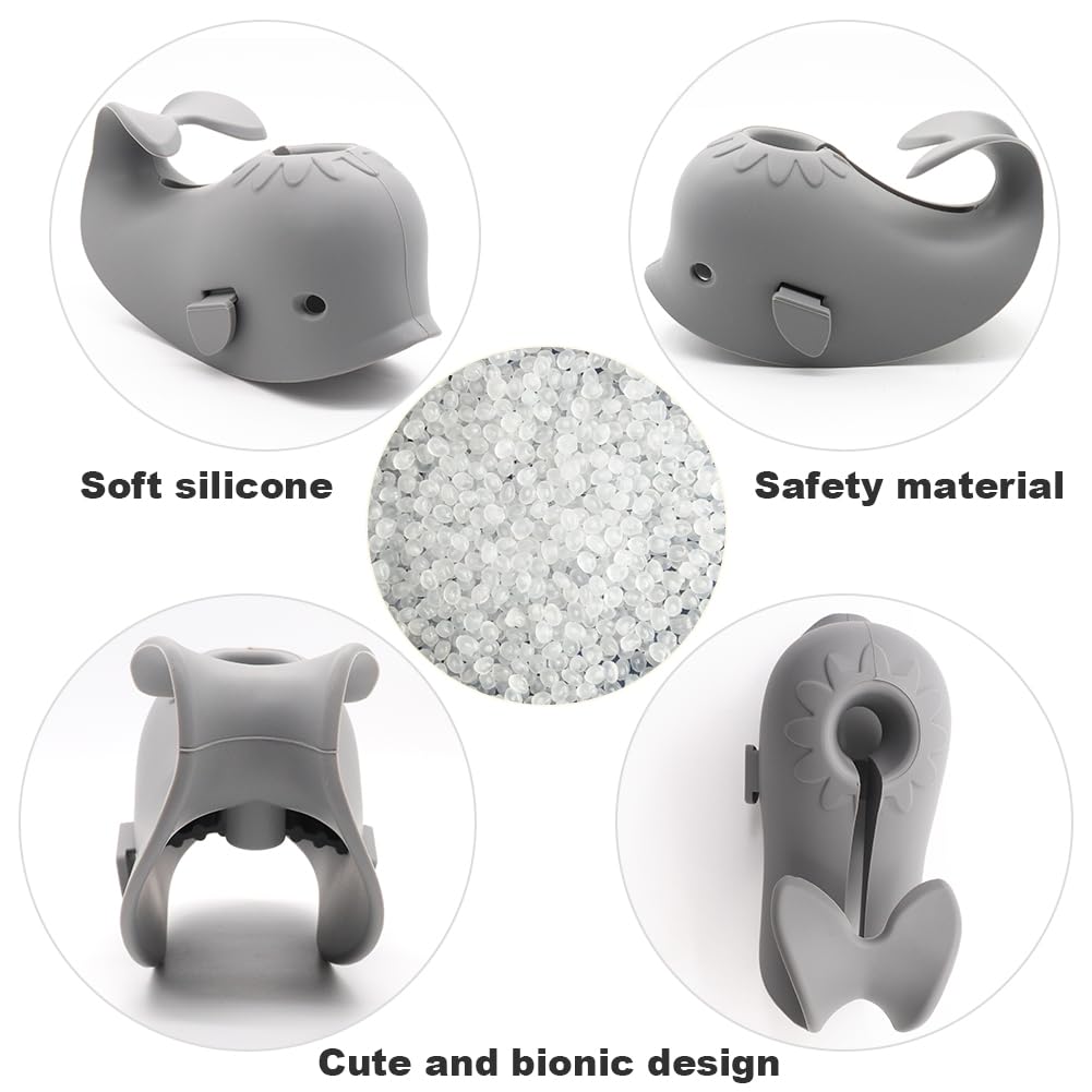 UMUACCAN easy-clean silicone cover stays hygienic after bath time.