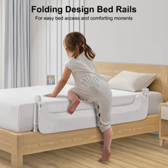 UNAPHO adjustable-height bed rail adapts to various mattress thicknesses
