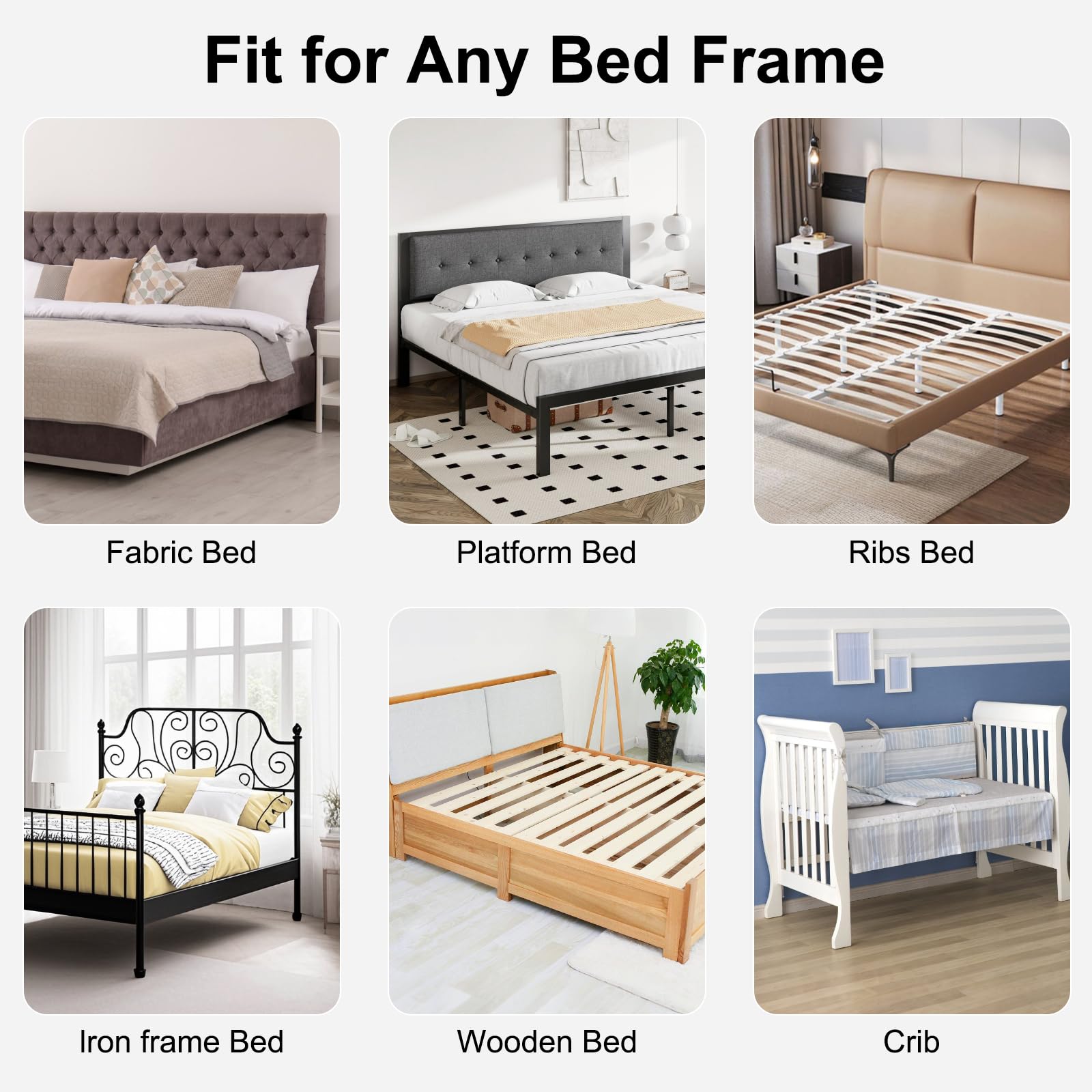 UNAPHO universal-fit bed rail works with bunk, queen, and twin beds