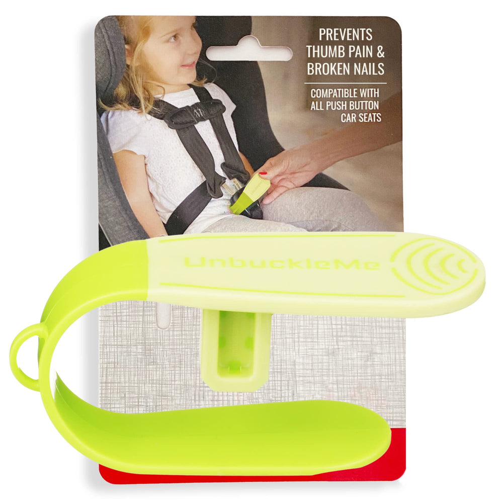 UnbuckleMe lever-arm-buckle-release eases unbuckling with reduced force.