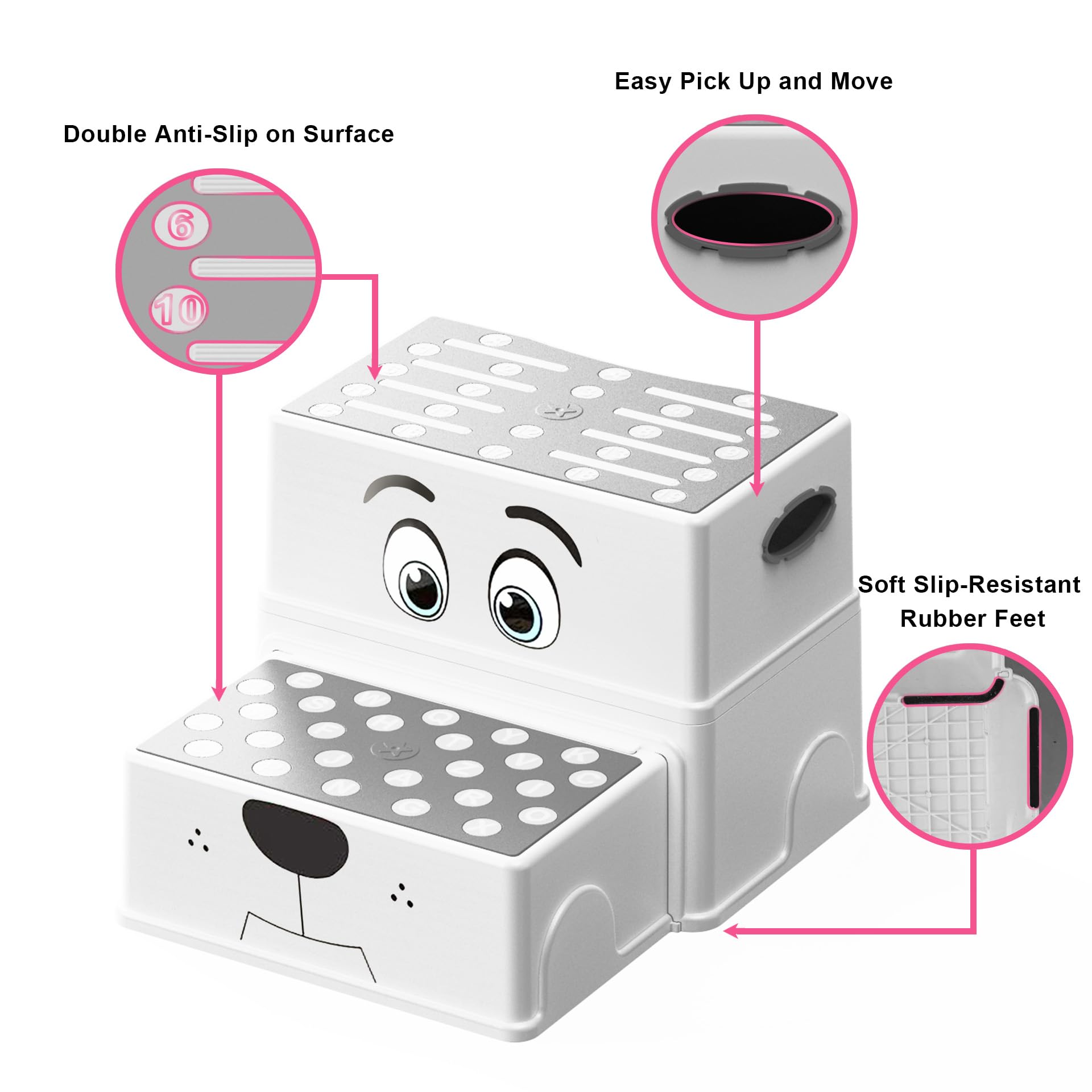 Includes bonus duck bath toys for playtimes and routines.