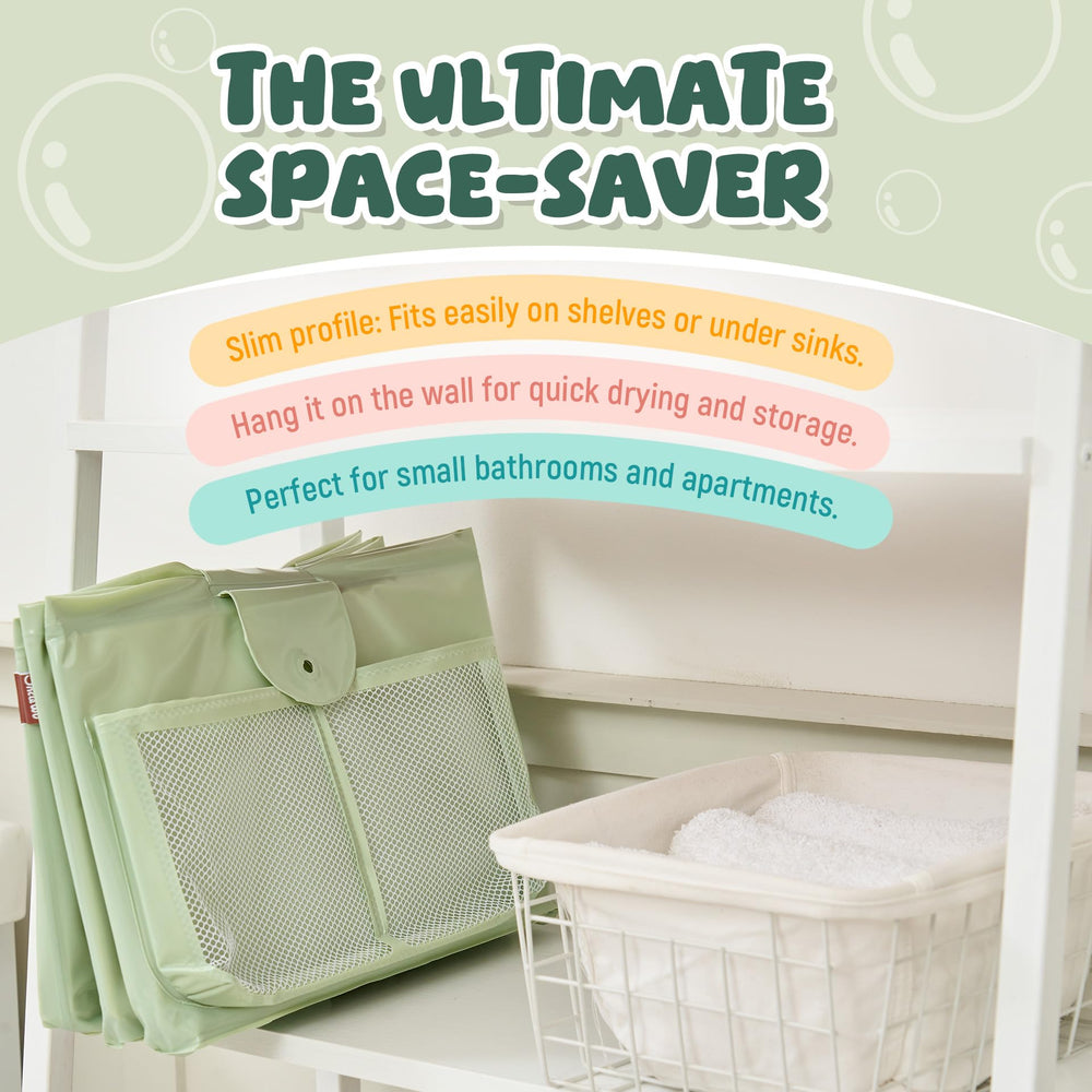 UNCLE WU non-slip bottom keeps tub secure on wet floors