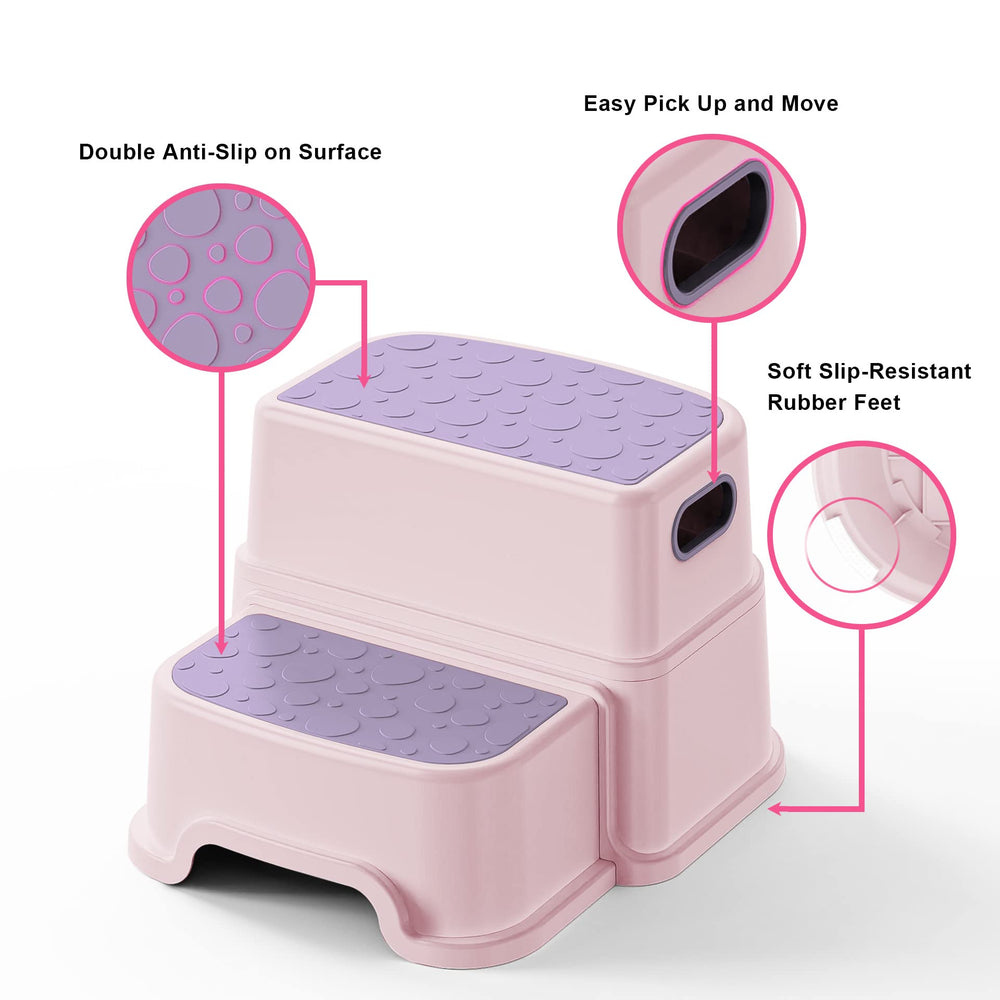 UNCLE WU toddler stool used for potty training independence.