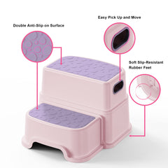 UNCLE WU toddler stool used for potty training independence.