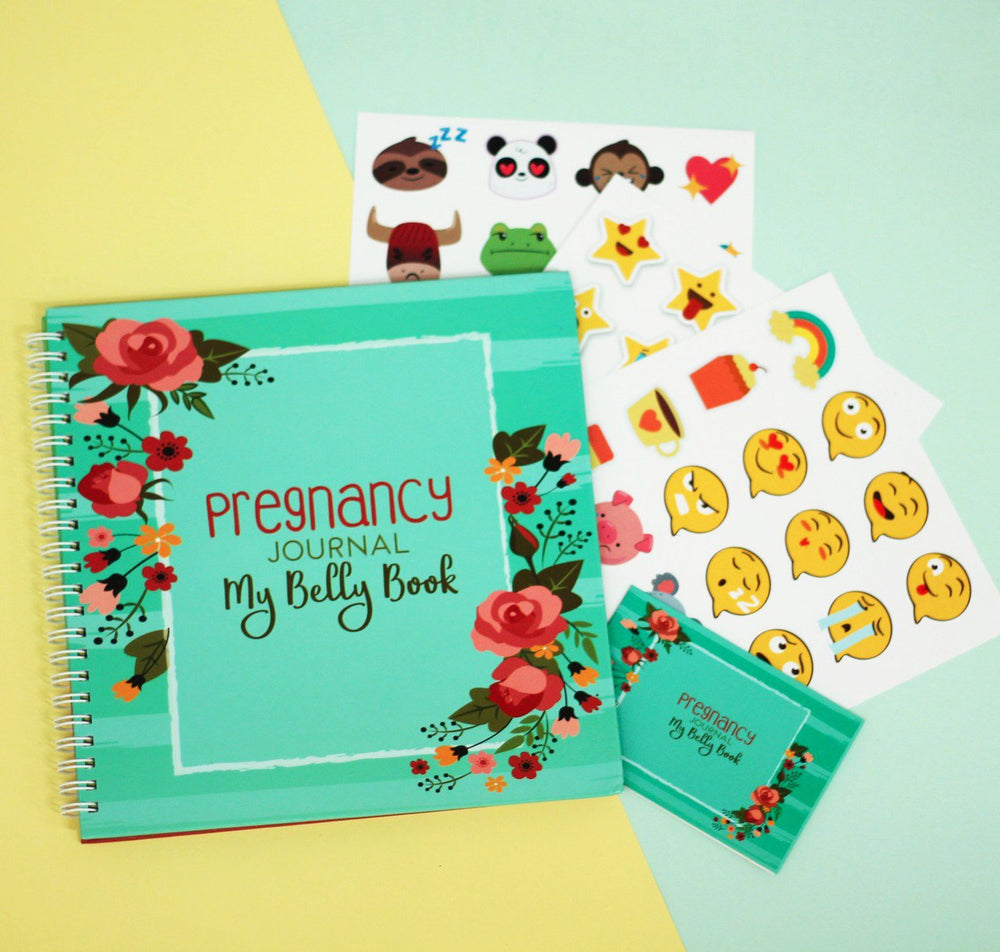 Memory-keeping pages of Unconditional ROSIE My Belly Book inspire pregnancy storytelling