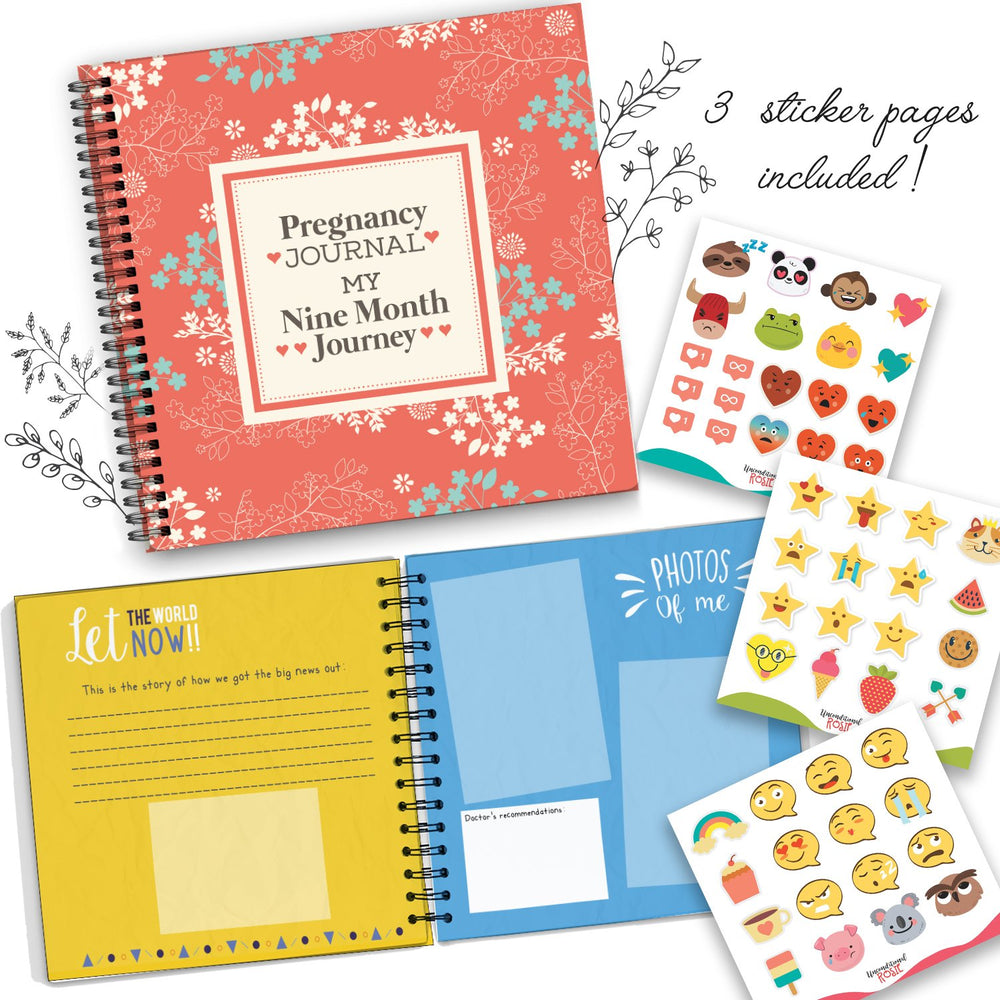 Unconditional ROSIE milestone stickers, twelve decorative accents to mark key moments.