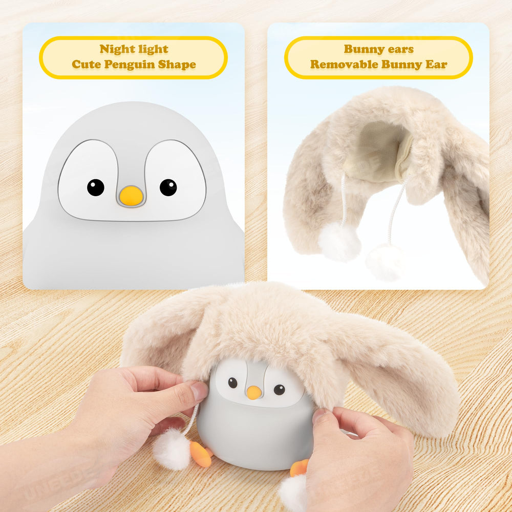 UNEEDE penguin light includes a 30-minute auto-off timer for restful evenings.