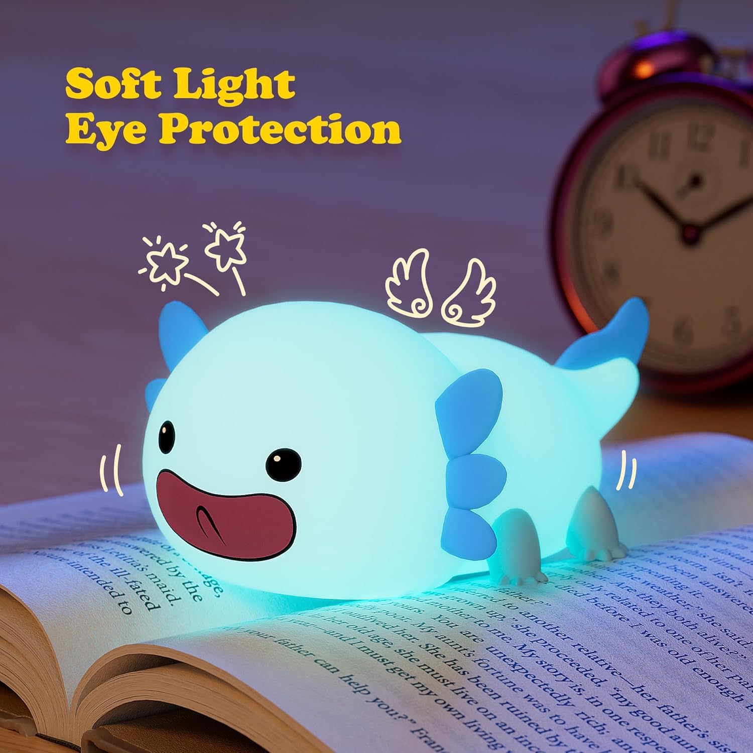UNEEDE axolotl night light is BPA-free and durable
