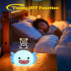 UNEEDE axolotl night light with rechargeable battery