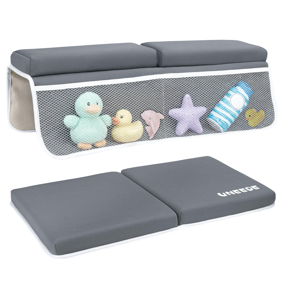 UNEEDE baby bath kneeler with elbow rest for gentler tub time and comfort