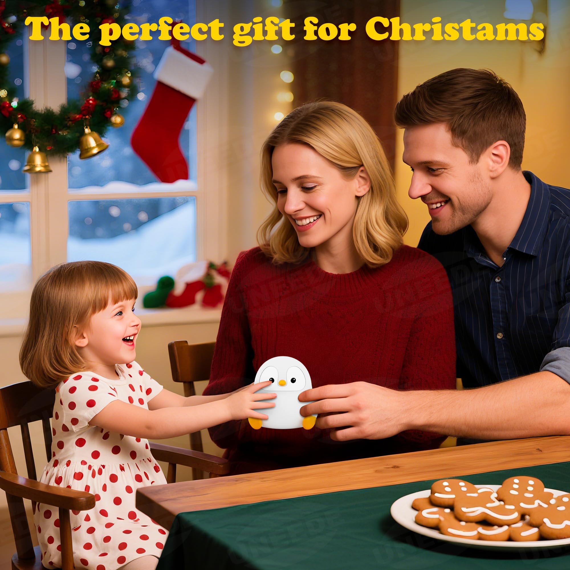 UNEEDE BPA-free silicone night light soft to hold and calming.