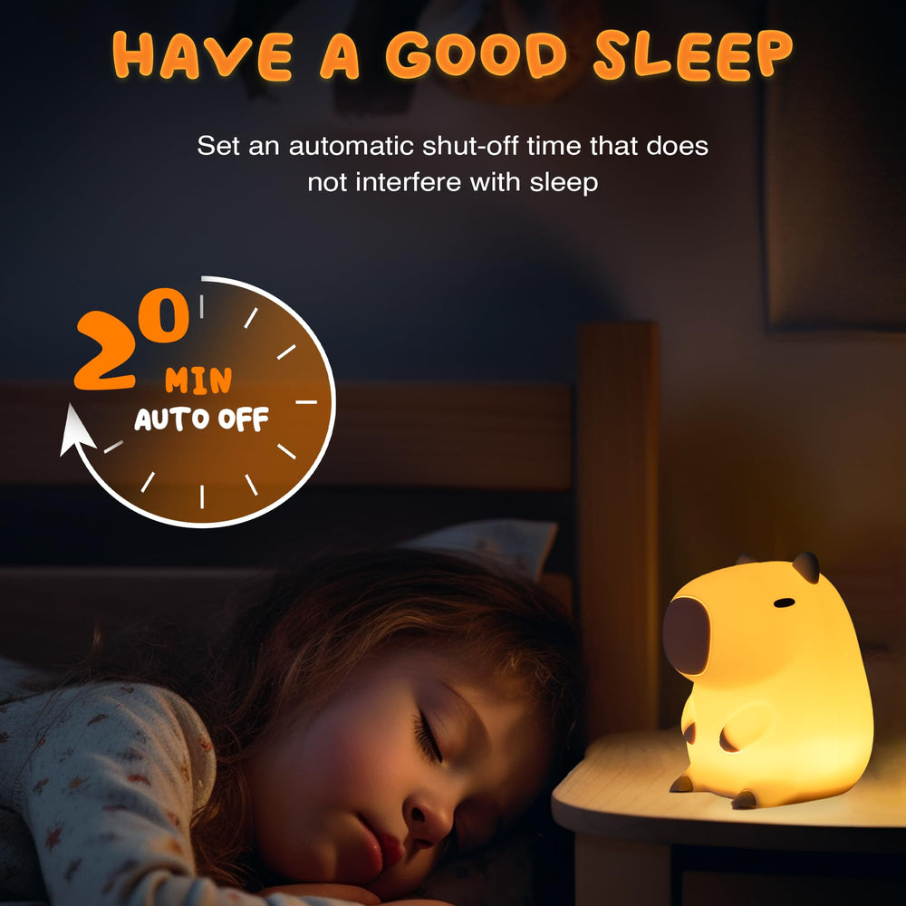 UNEEDE Capybara Night Light with dimmable warm glow for winding down