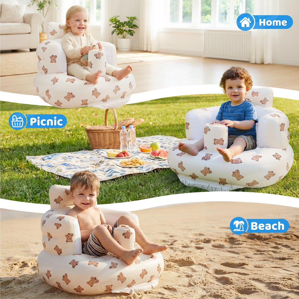 UNEEE growth seat designed for ages 3–36 months supporting growing babies.