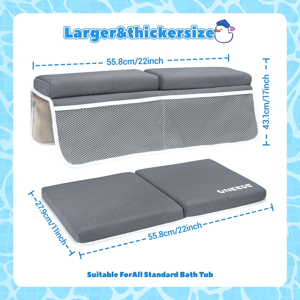 UNEEDE bath time setup for toddlers offers comfort and organization