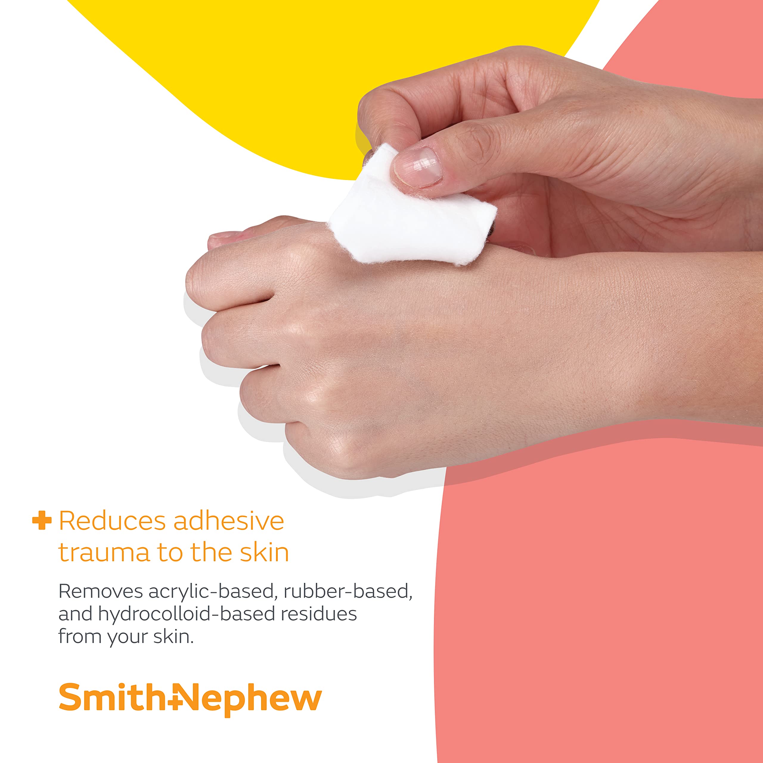 Applying Uni Solve on skin reduces potential trauma during removal
