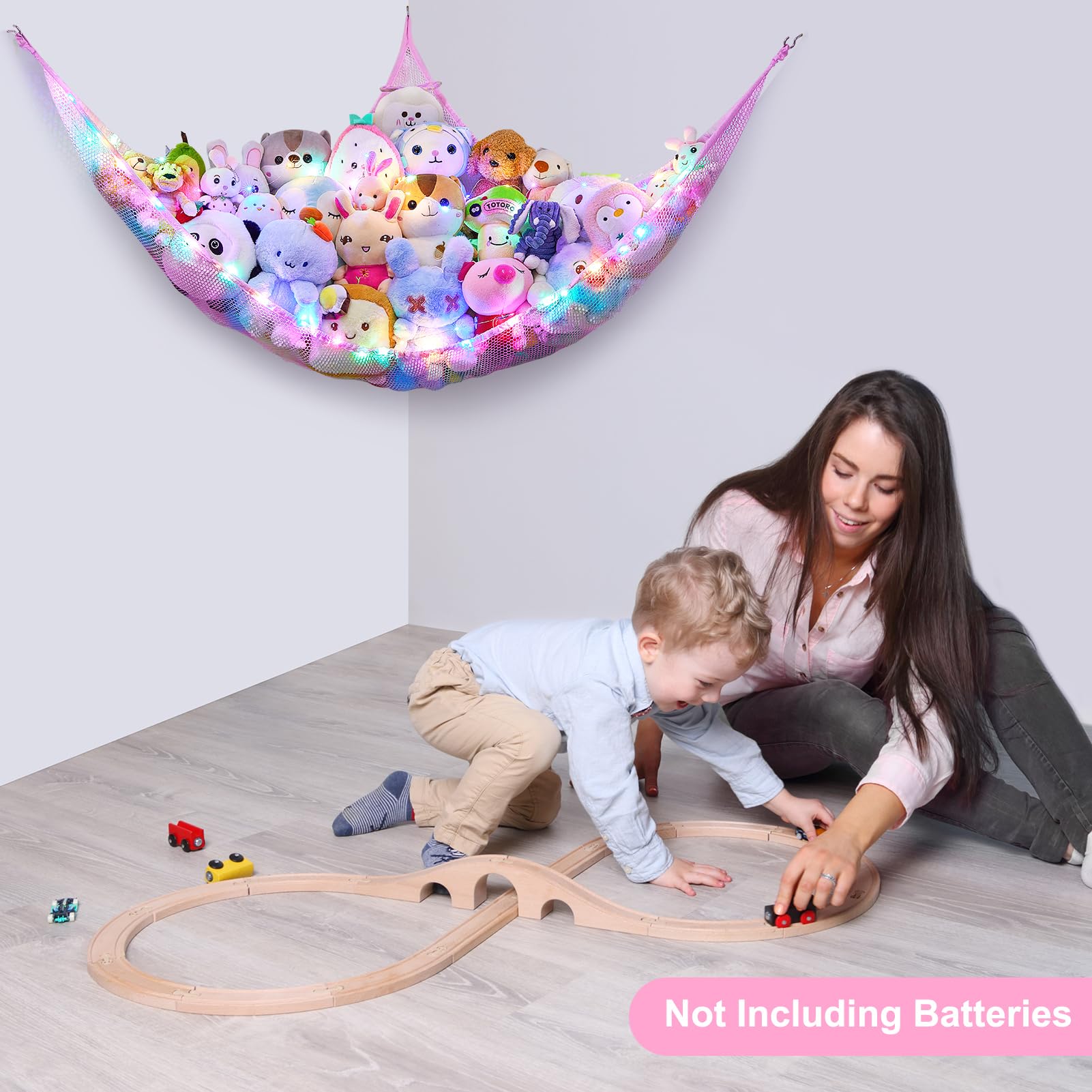 Unicorn Castle space-saving hammock ideal for girls' rooms.