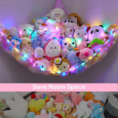 Unicorn Castle corner storage hammock fits compact spaces for tidy rooms