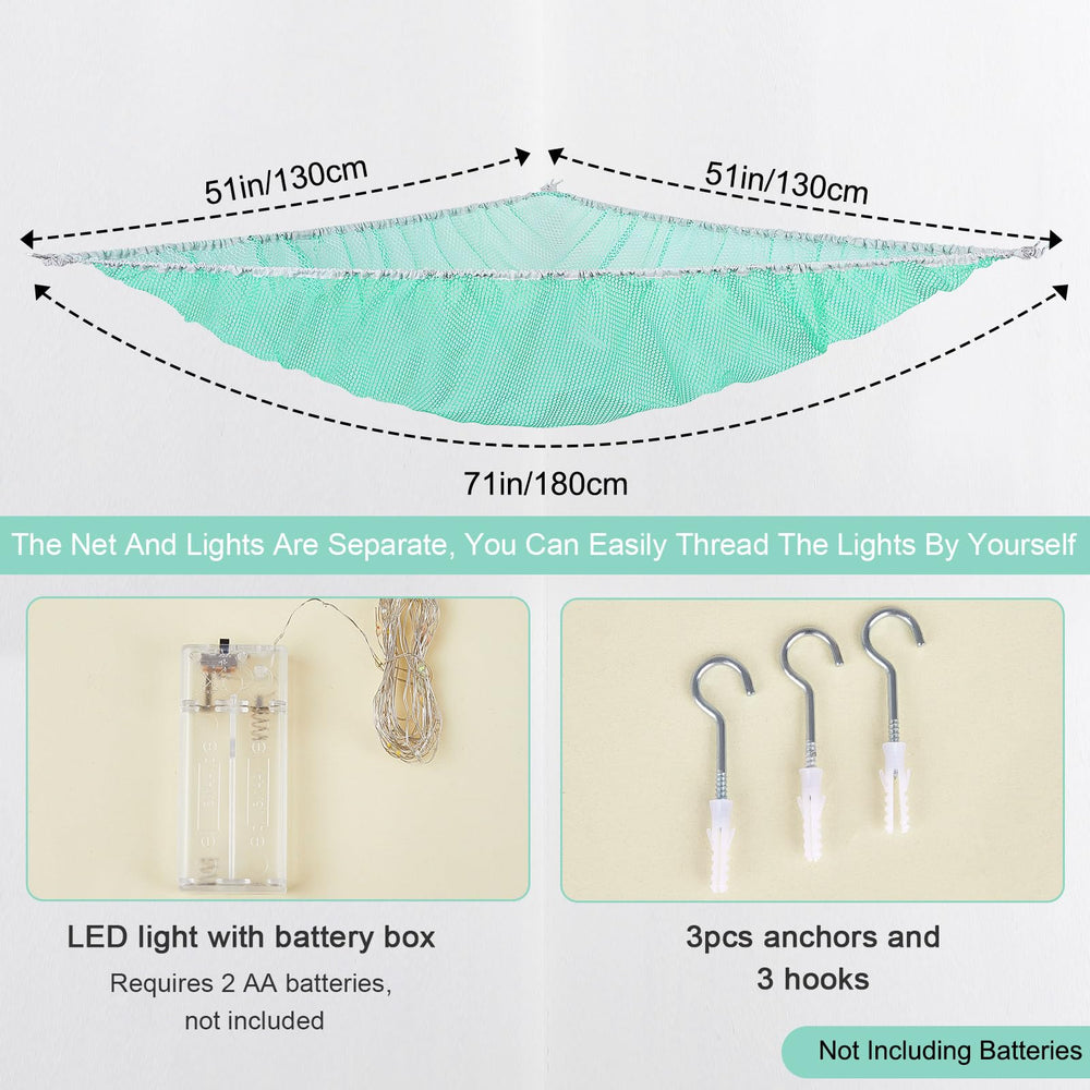 Unicorn Castle LED light string adds cozy ambience to a kids room.