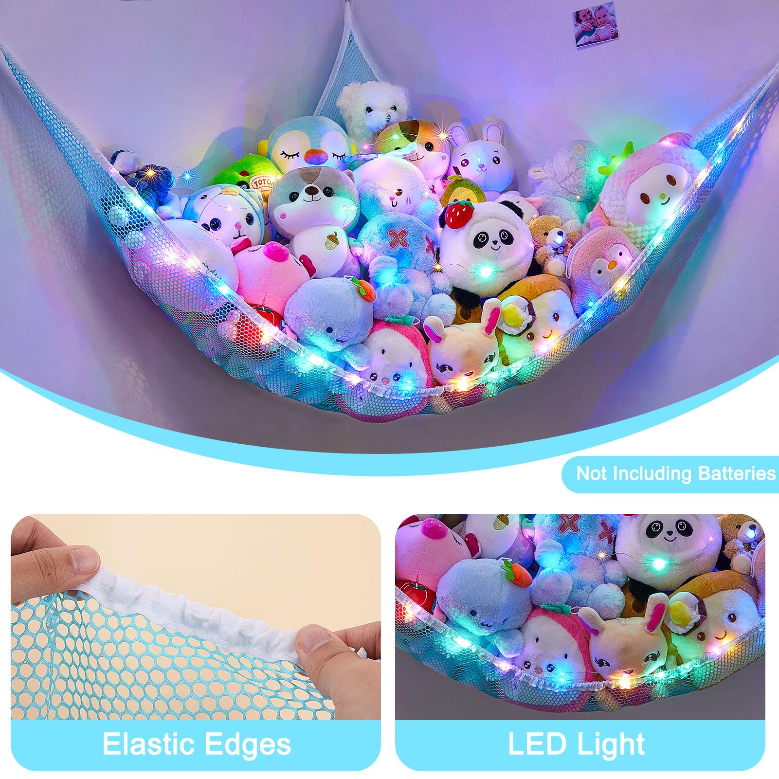 Unicorn Castle LED string light adds cozy ambiance to playrooms.