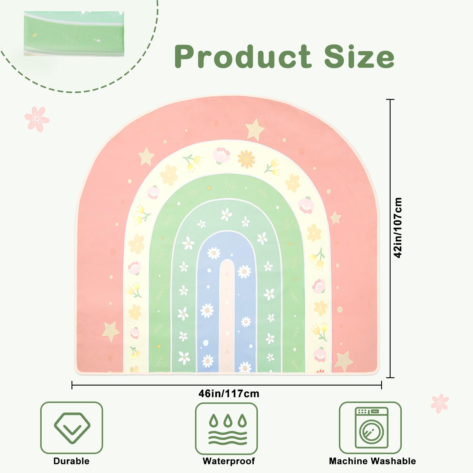 Unicorn Castle Splat Mat versatile art mat and play space.